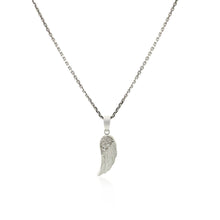Load image into Gallery viewer, Sterling Silver with Textured Angel Wing Pendant
