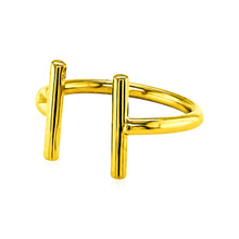 Load image into Gallery viewer, 14k Yellow Gold Open Ring with Bars