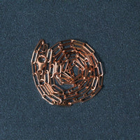 14K Rose Gold Delicate Paperclip Chain (2.1mm)