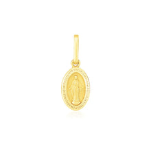 Load image into Gallery viewer, 14k Yellow Gold Oval Religious Medal Pendant