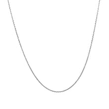 Load image into Gallery viewer, 14k White Gold Diamond Cut Cable Link Chain 0.7mm
