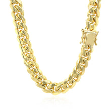 Load image into Gallery viewer, 9.25mm 14k Yellow Gold Classic Miami Cuban Solid Chain