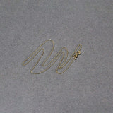 14k Yellow Gold Diamond Cut Cable Link Chain 0.7mm thumbnail 5