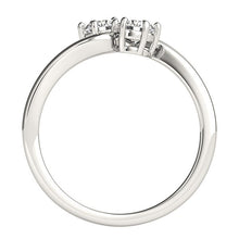 Load image into Gallery viewer, Solitaire Two Stone Diamond Ring in 14k White Gold (1/2 cttw)