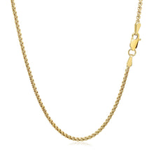 Load image into Gallery viewer, 14k Yellow Gold Solid Round Box Chain 1.6 mm