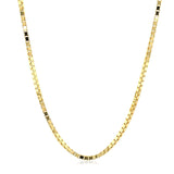 1.6mm 14K Yellow Gold Classic Box Chain thumbnail 2