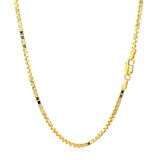 1.6mm 14K Yellow Gold Classic Box Chain thumbnail 3
