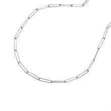 Load image into Gallery viewer, 14k White Gold Wire Paperclip Chain (2.7mm)